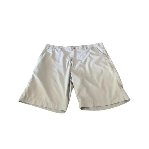 Callaway Men's Cream Belt Looped Side Pocket Pull On Golf Shorts Size 40 - Picture 1 of 7